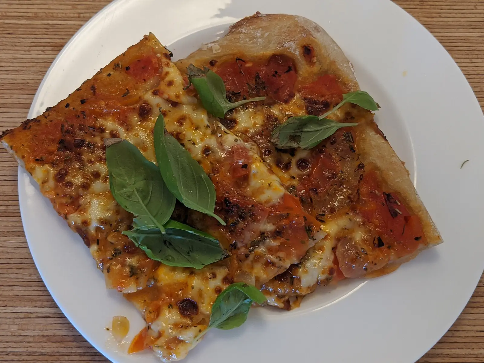 A margherita pizza. The photo was not taken at a Milton restaurant.